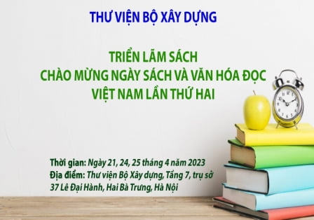 Thông báo tổ chức Ngày Sách và Văn hóa đọc Việt Nam lần thứ hai năm 2023 tại Bộ Xây dựng